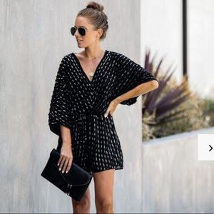 VICI strobe sequin romper - NWT